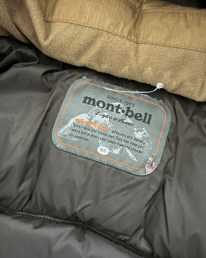 Montbell 00s Goose Down Nylon Gore-Windstopper Brown Puffer Jacket - Size M