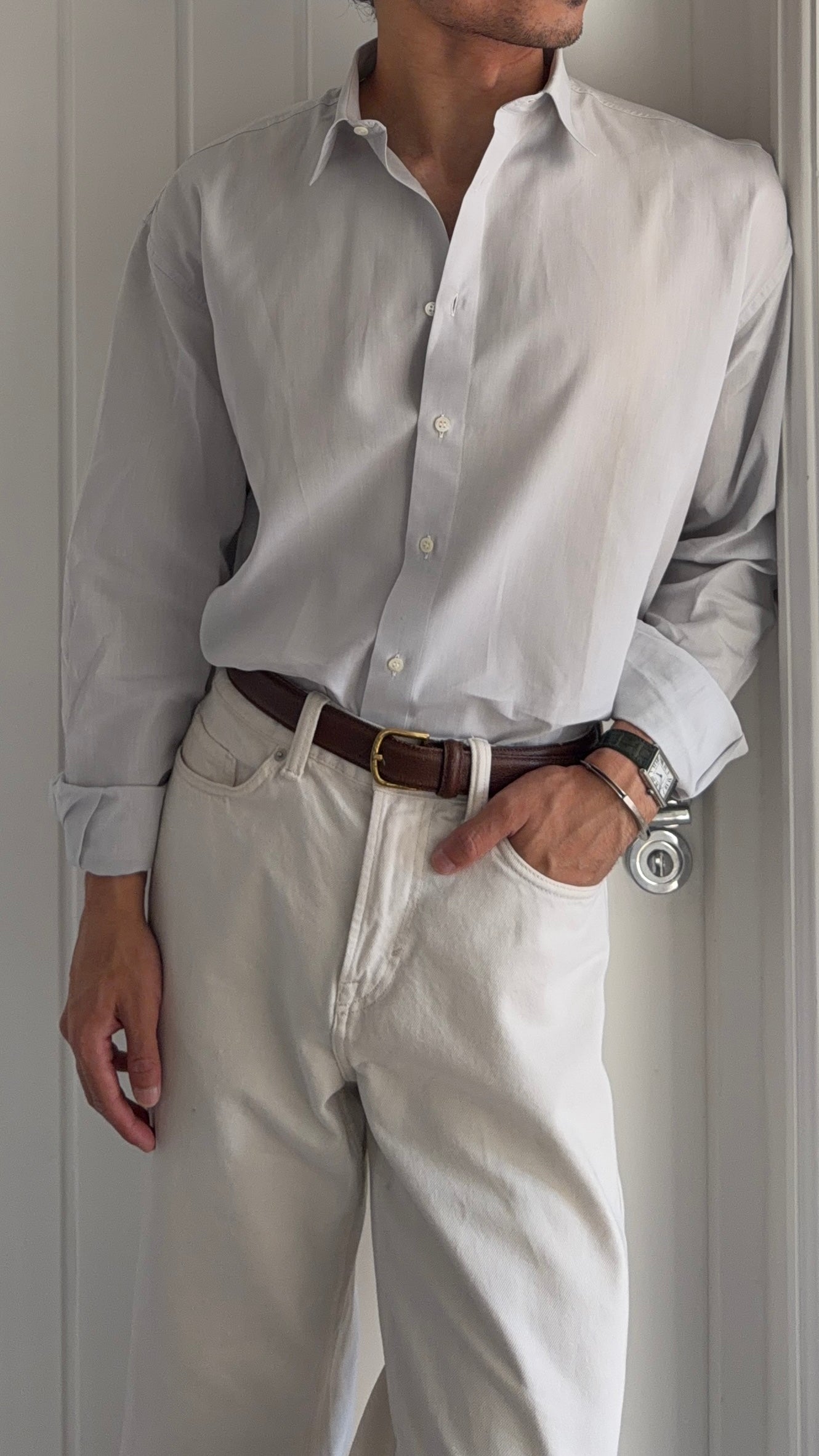 Versace 1990s Relaxed Fit Cotton Shirt - Size M