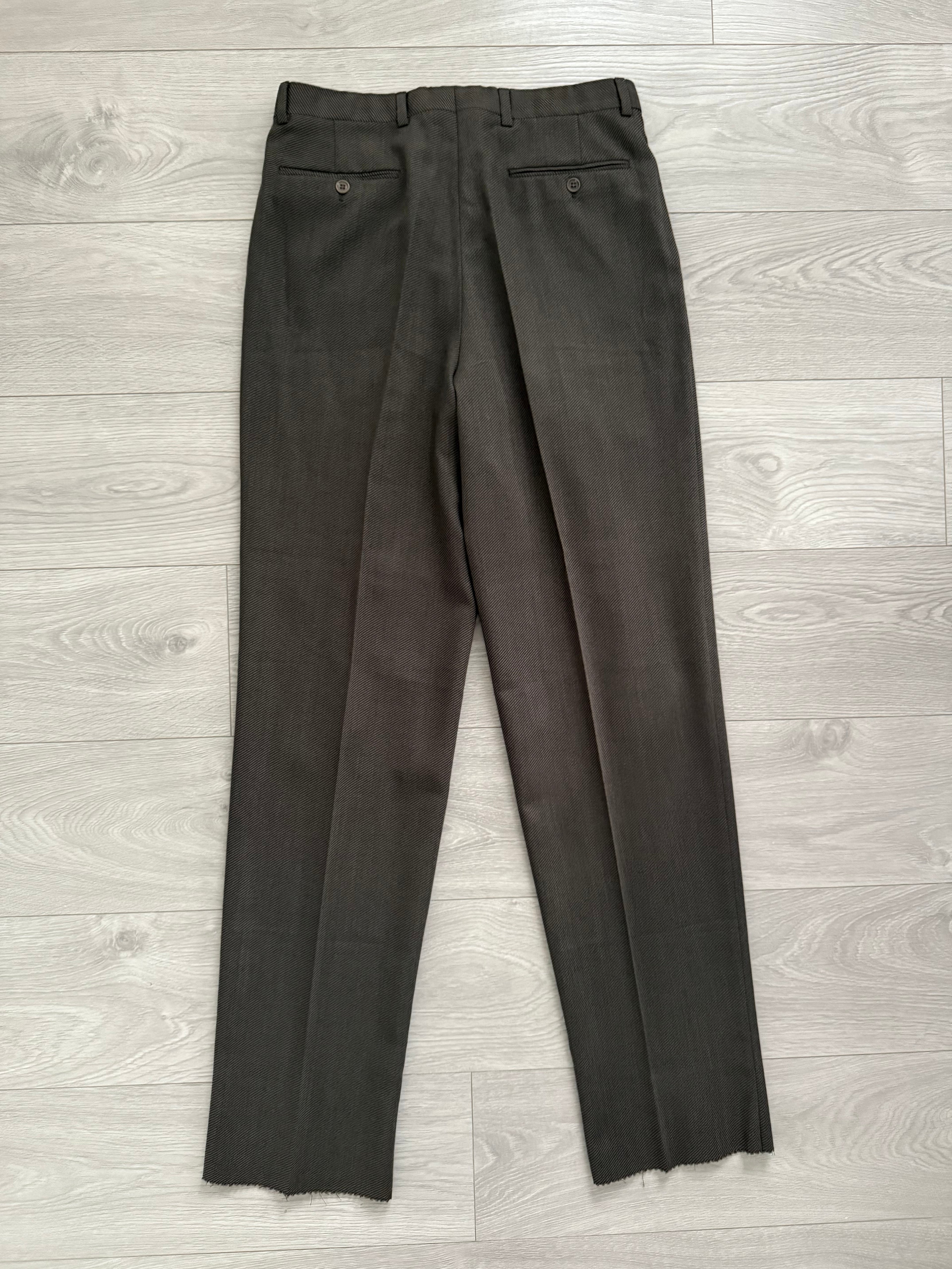 Giorgio Armani 1980s Double Breasted Pleated Wool Suit Brown New - Size L Jacket / 32" Waist