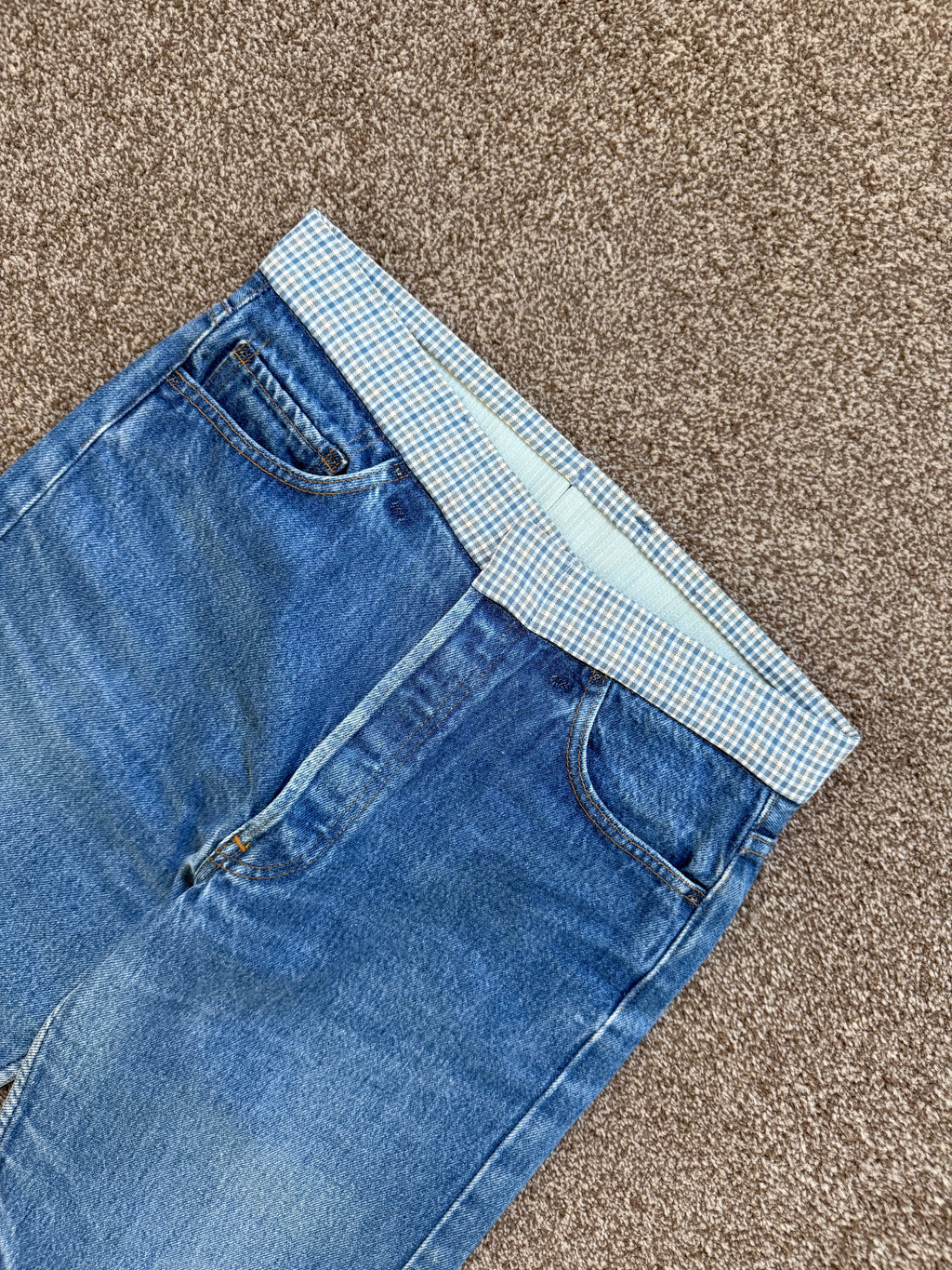 Maison Martin Margiela Artisanal Line (0)(10) AW2004 Re-Worked Denim Jeans - Size 30" Waist