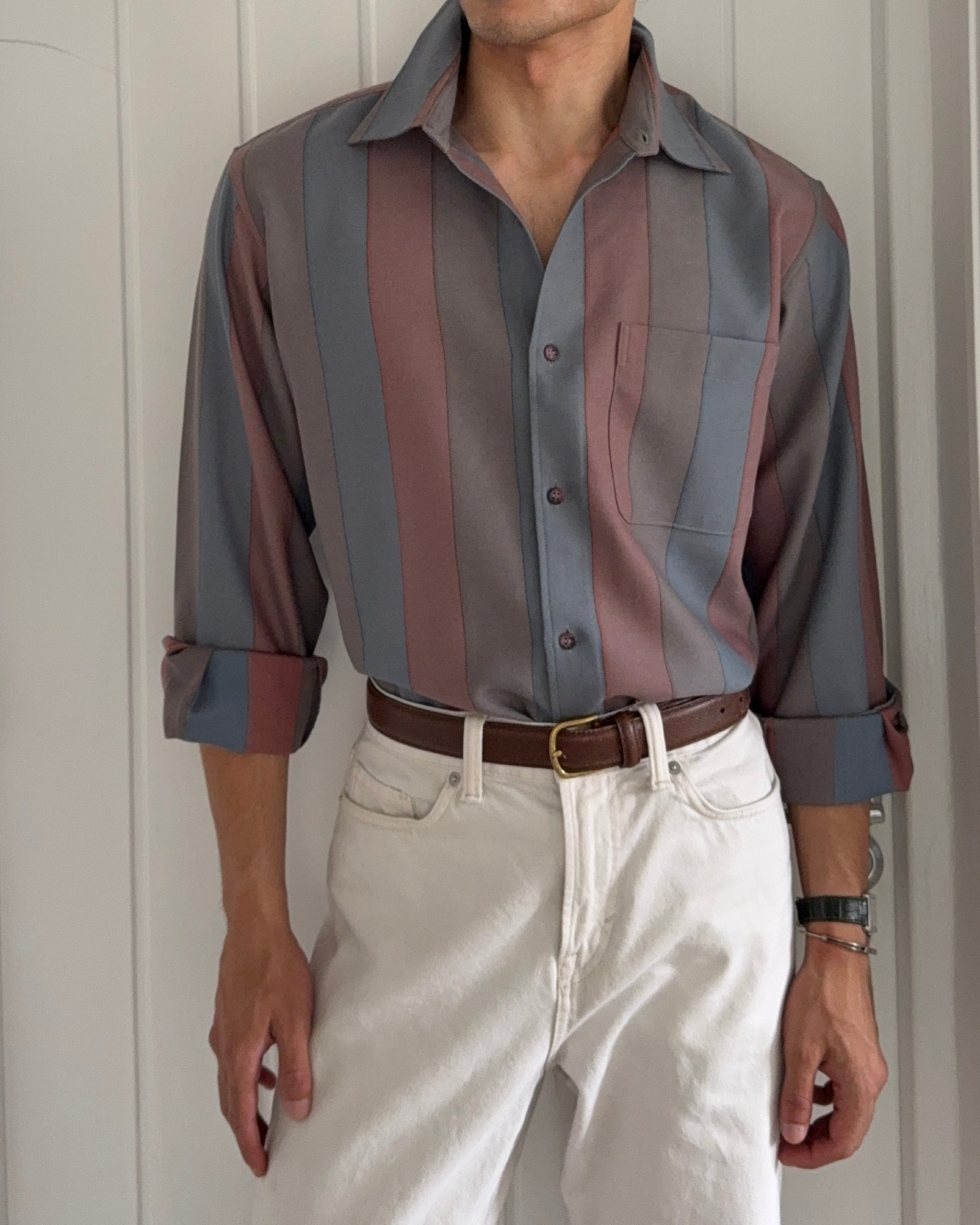Roi Noble 1980s Wool Shirt - Size M
