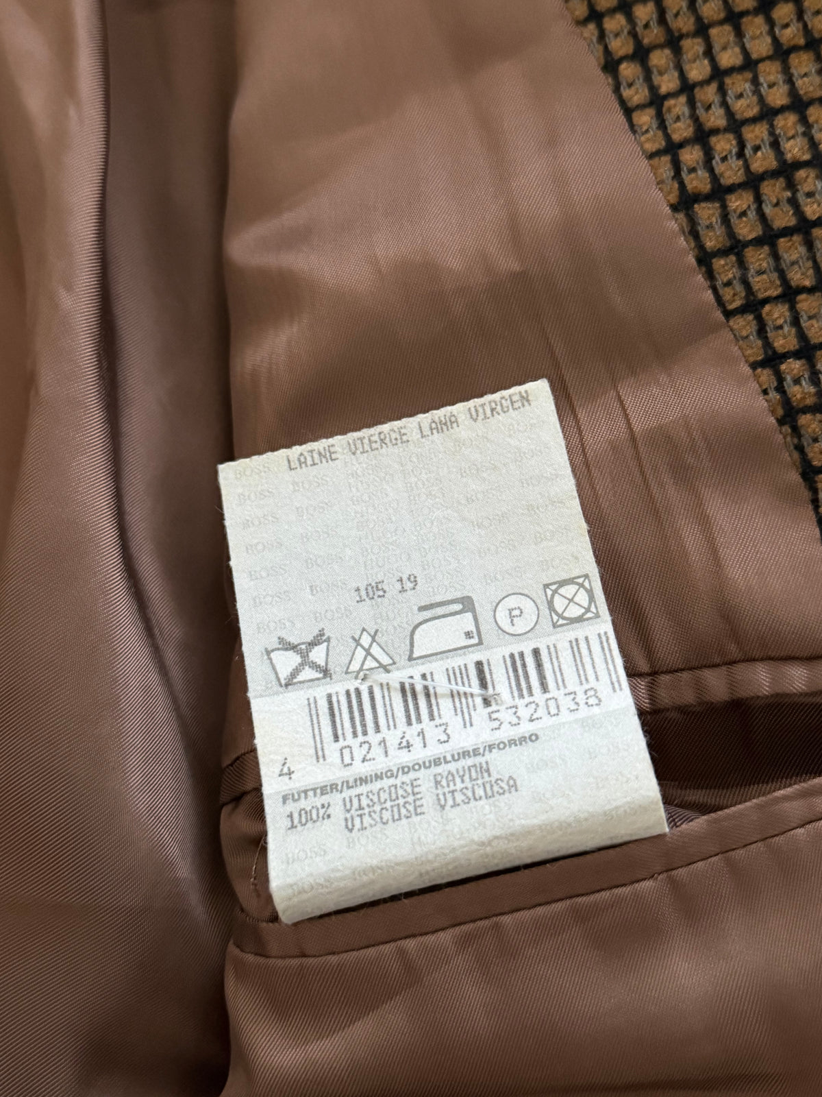 Hugo Boss 1980s 3B Textured Acrylic Wool Sport Jacket Blazer - Size M