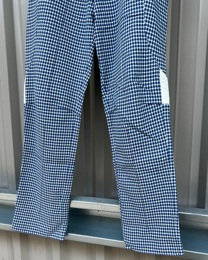 Kiko Kostadinov 00082020 Tulcea Cobalt Orb Check Darted Pants - Size 30