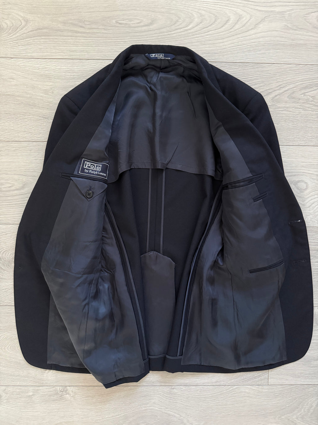 Ralph Lauren 1990s 2B Pleated Wool Suit Navy - Size S Jacket / 30" Waist