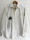 Maison Martin Margiela AW2004 Artisanal Line (0)(10) Ink Splatter Split Shirt - Size S