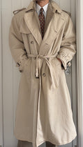 Hugo Boss 1980s Padded Power Trench Coat - Size L