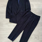 Yves Saint Laurent 1990s Double-Breasted Pleated Wool Suit - Size L Jacket / 34" Waist