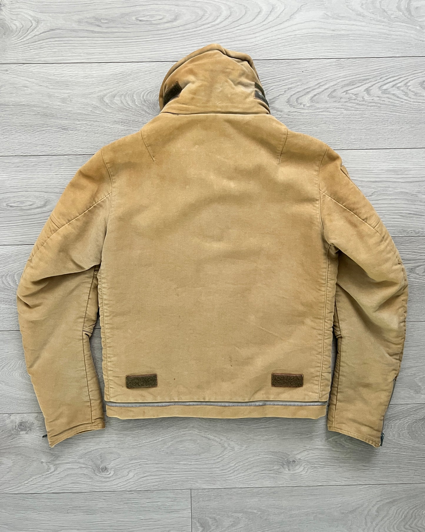 Helmut Lang AW1999 Brushed Cotton Astro Moto Bondage Jacket - Size M