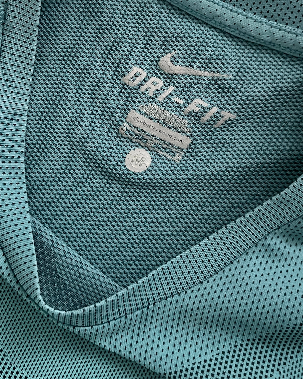 Nike Gyakusou FW15' Dri-Fit Sweat Map Technical T-Shirt Turquoise Blue - Size M