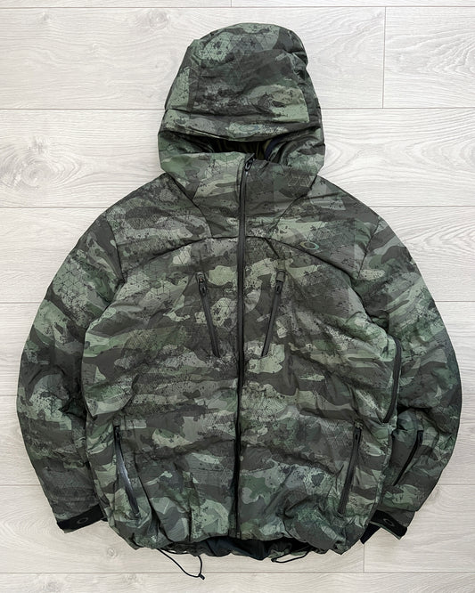 Oakley Glitch Print Technical Down Puffer Jacket