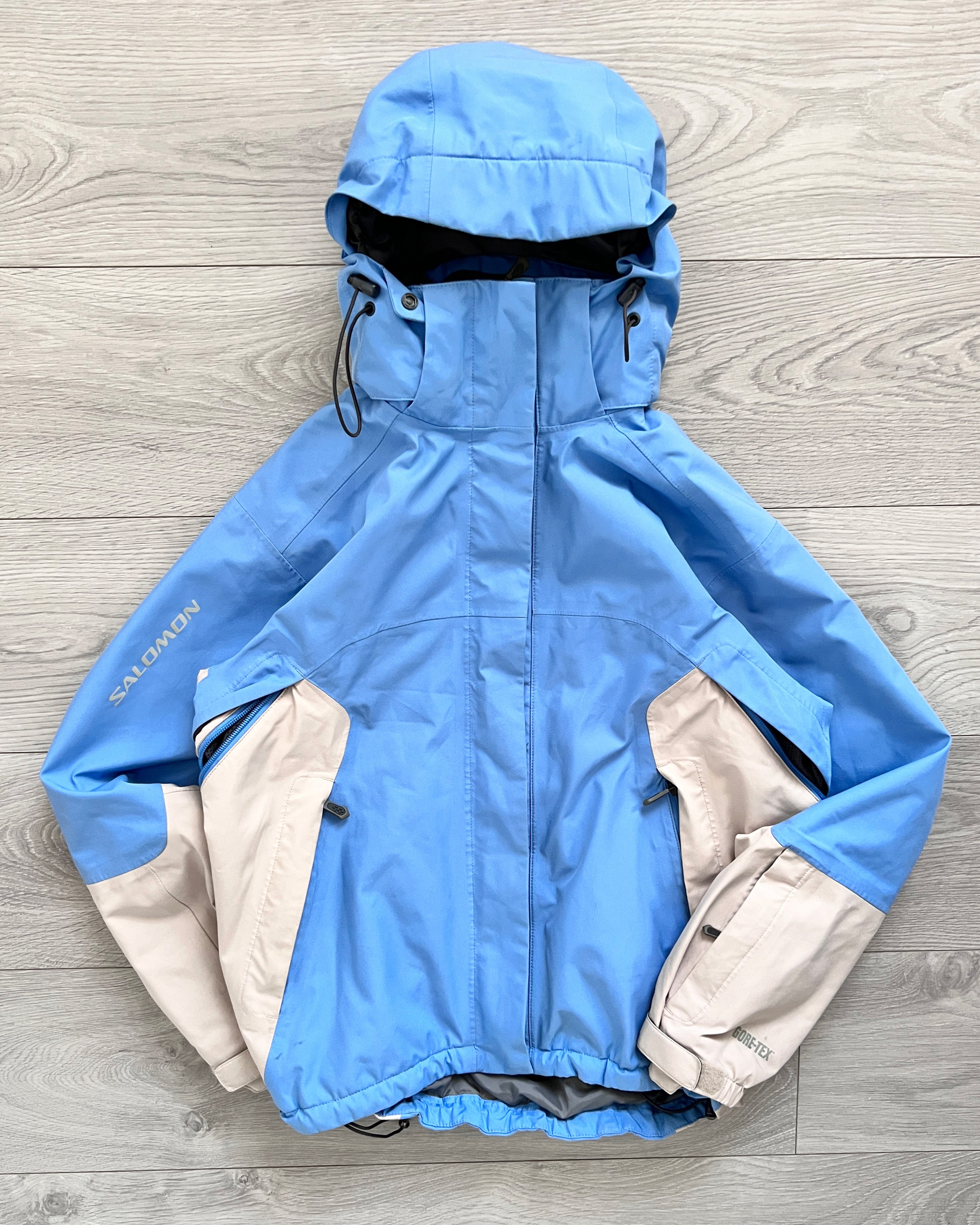 Salomon 00s Gore-Tex Baby Blue Two-Tone Insulated Jacket - Size S 