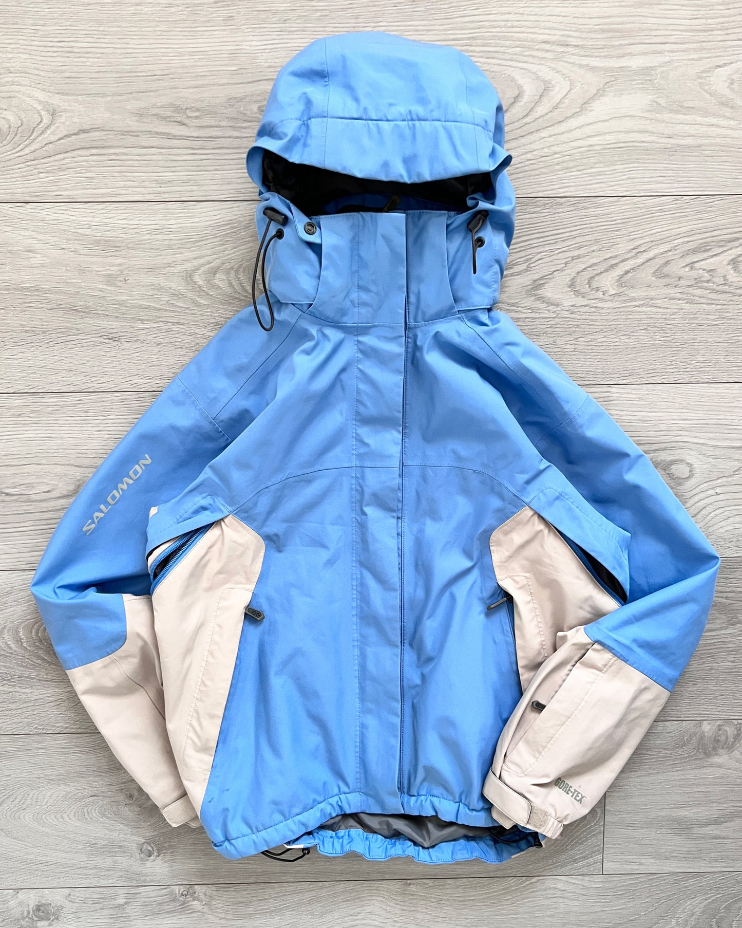 Salomon 00s Gore-Tex Baby Blue Two-Tone Insulated Jacket - Size S