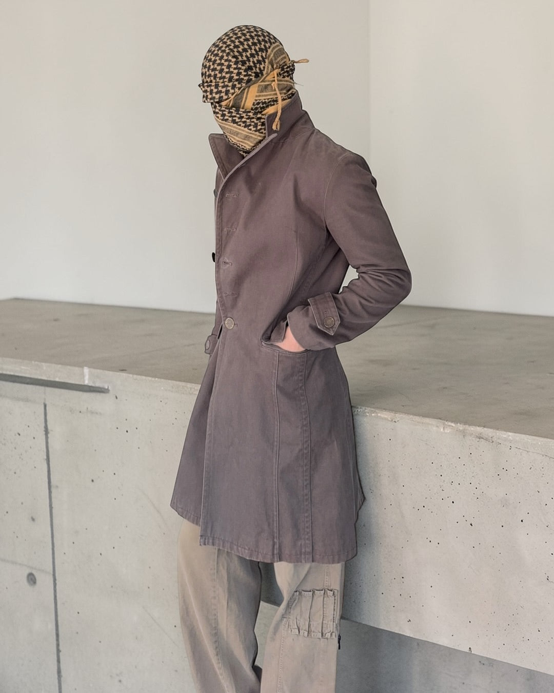 Jean Paul Gaultier 00s 'Fencing' Peaked Lapel Coat - Size S