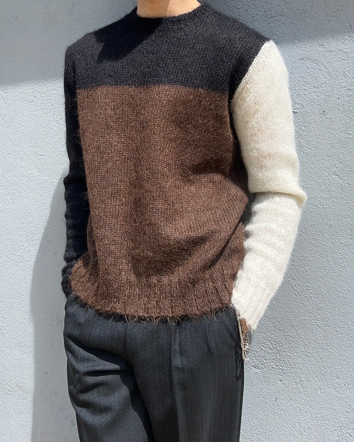 Marni Mohair Colour-Block Sweater - Size S