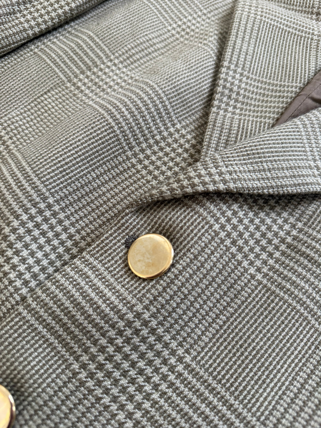 Valentino 1980s Check Wool Sports Blazer Jacket - Size L