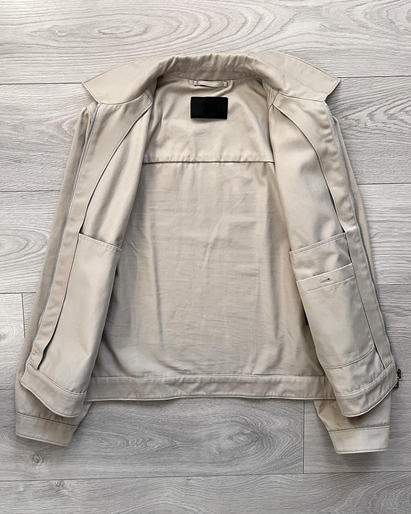 Prada Mainline AW2021 Triangle Plaque Harrington Jacket - Size S
