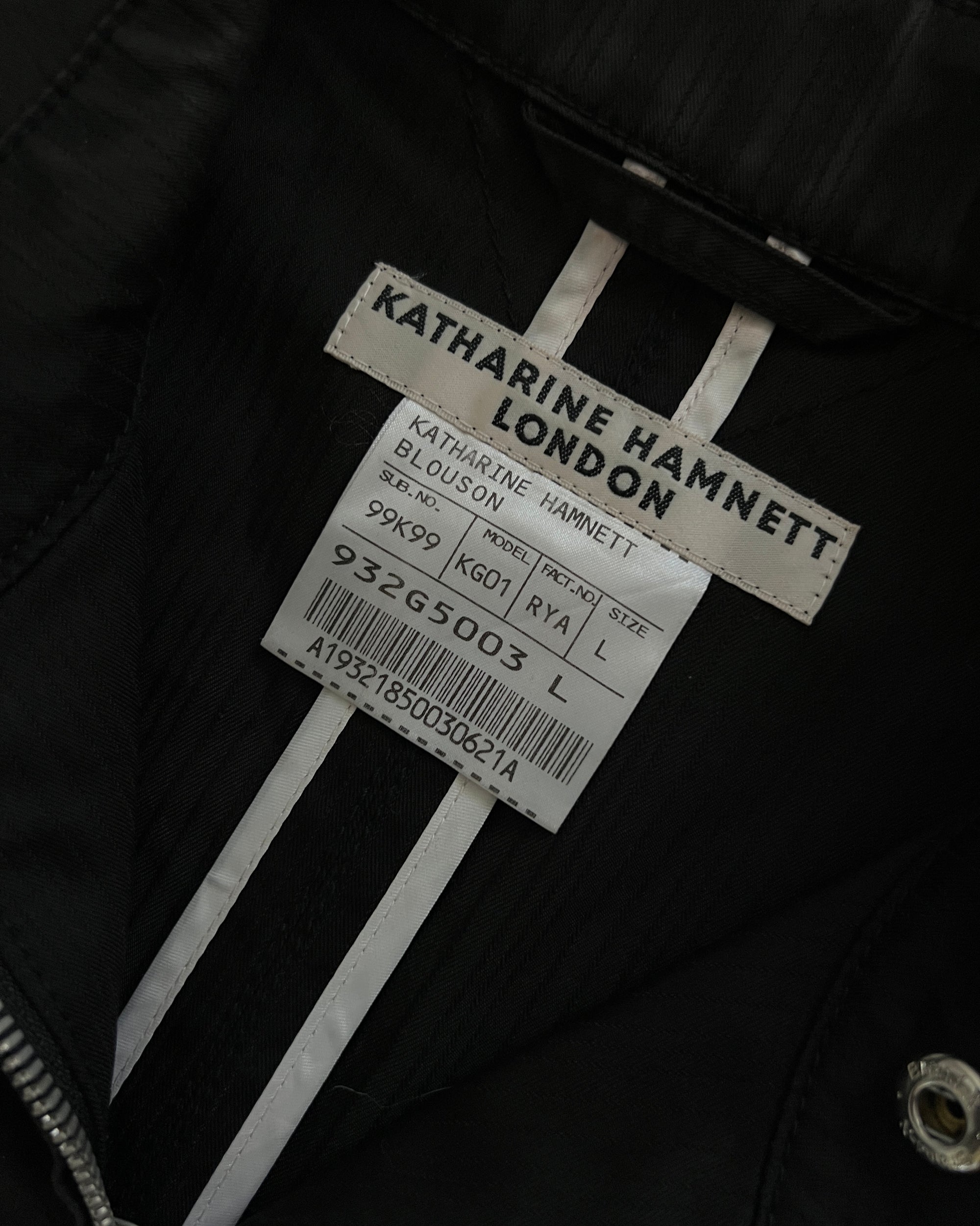 Katharine Hamnett London 1990s Zip-Front Technical Jacket - Size S