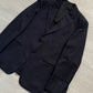 Armani 1990s Pleated 3B Striped Navy Wool Suit - Size M Jacket / 38" Waist
