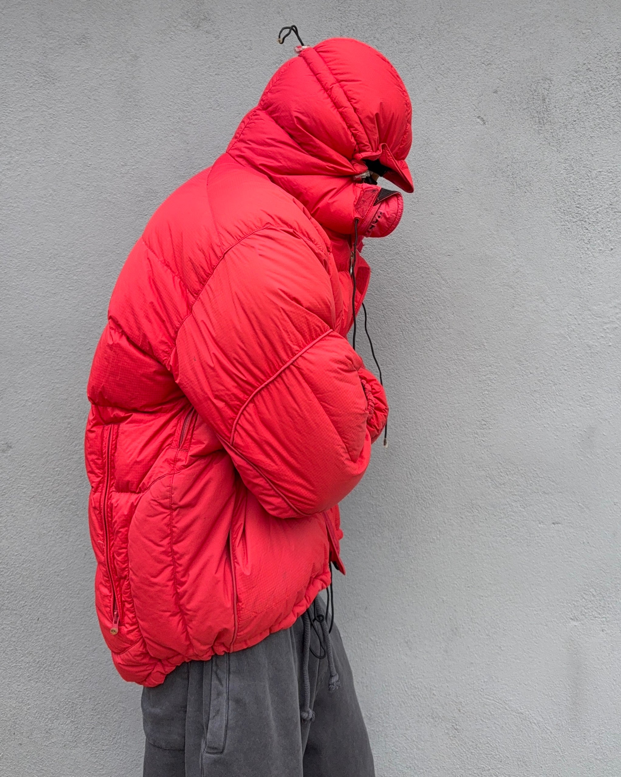 Oakley AW06 Goose Down Red Technical Puffer Jacket - Size M
