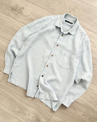 Issey Miyake SS2007 Sky Blue Linen Shirt - Size M