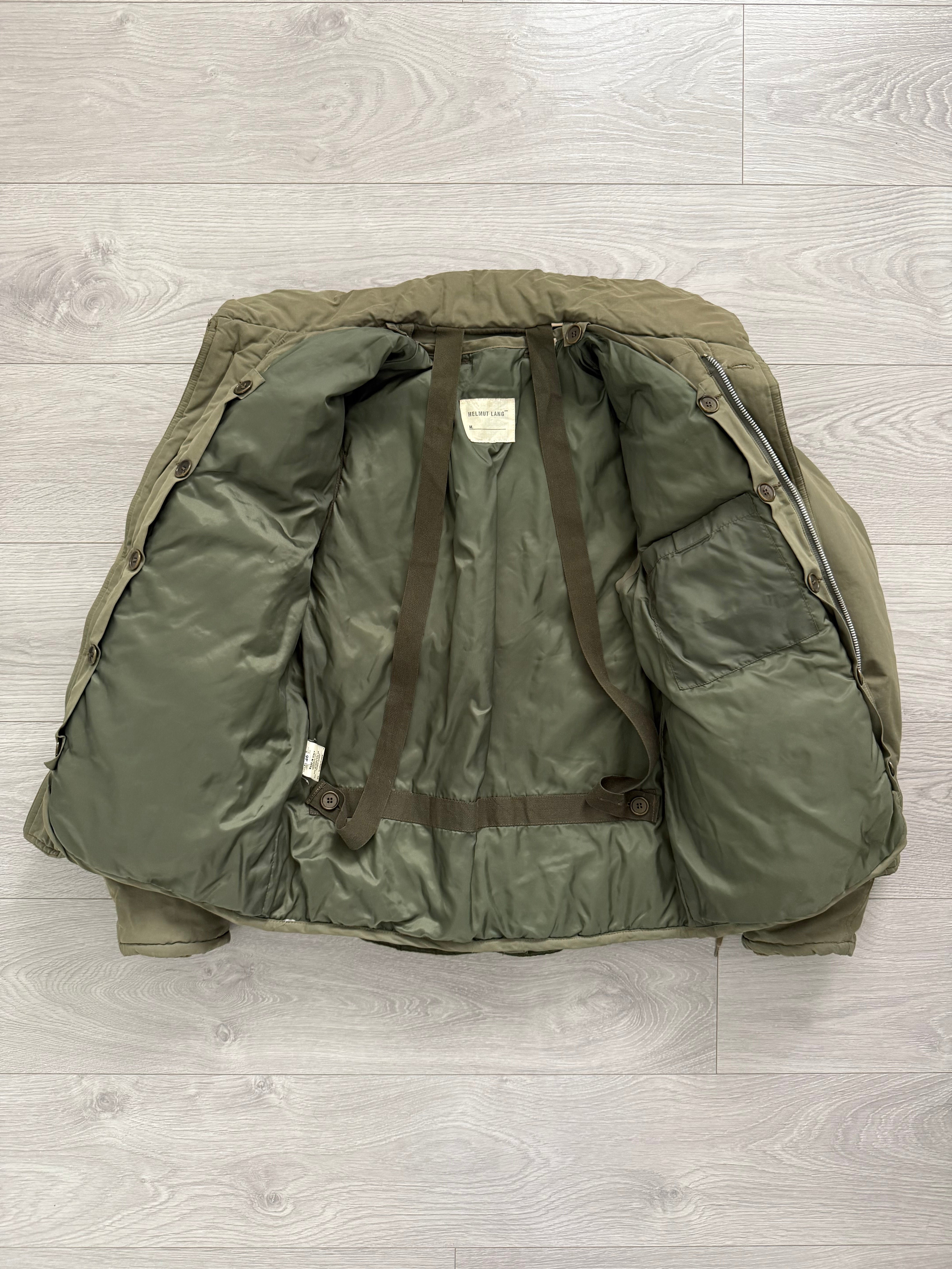 Helmut Lang FW1999 Down Filled M69 Flak Military Jacket - Size S