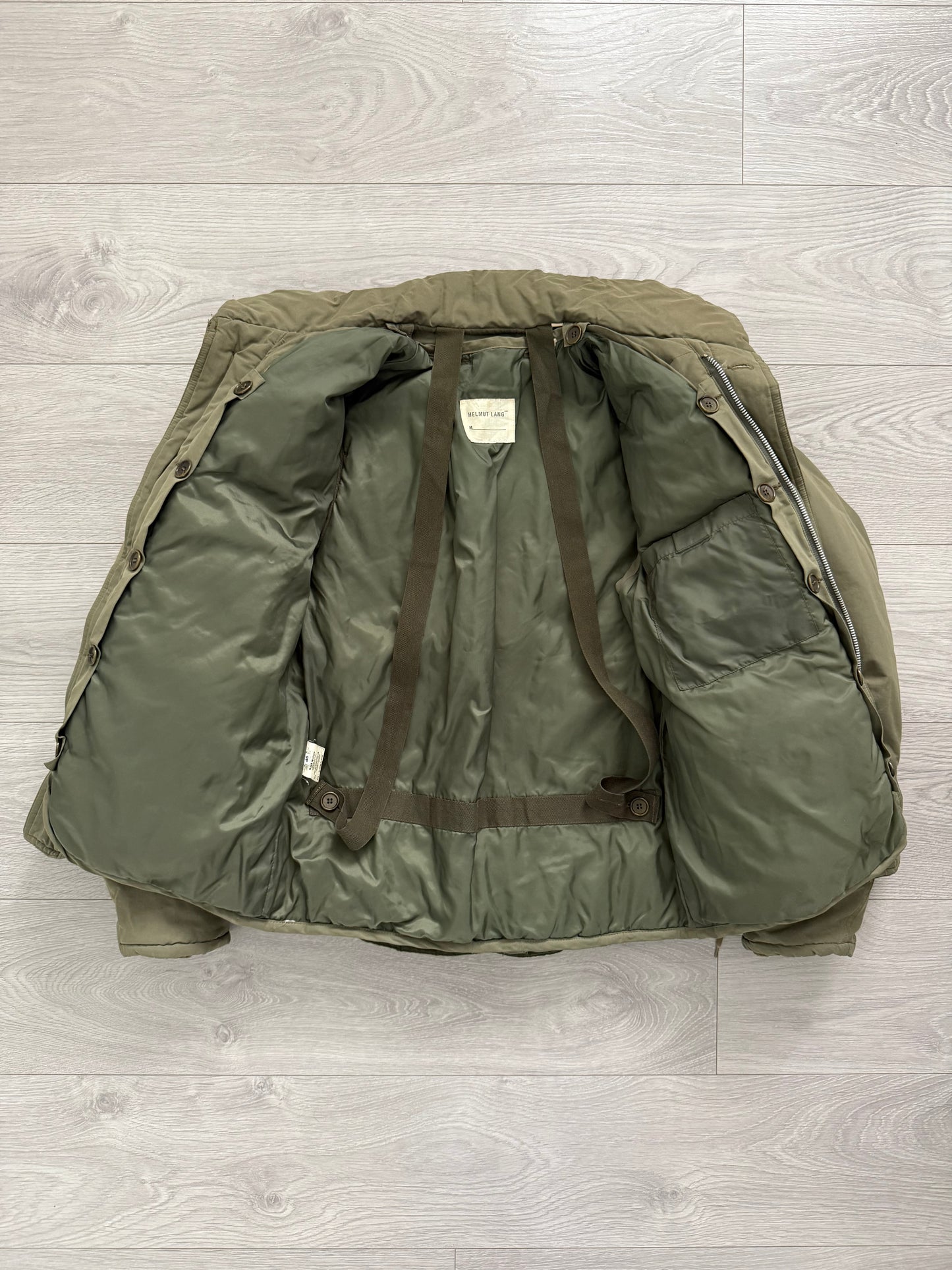 Helmut Lang FW1999 Down Filled M69 Flak Military Jacket - Size S