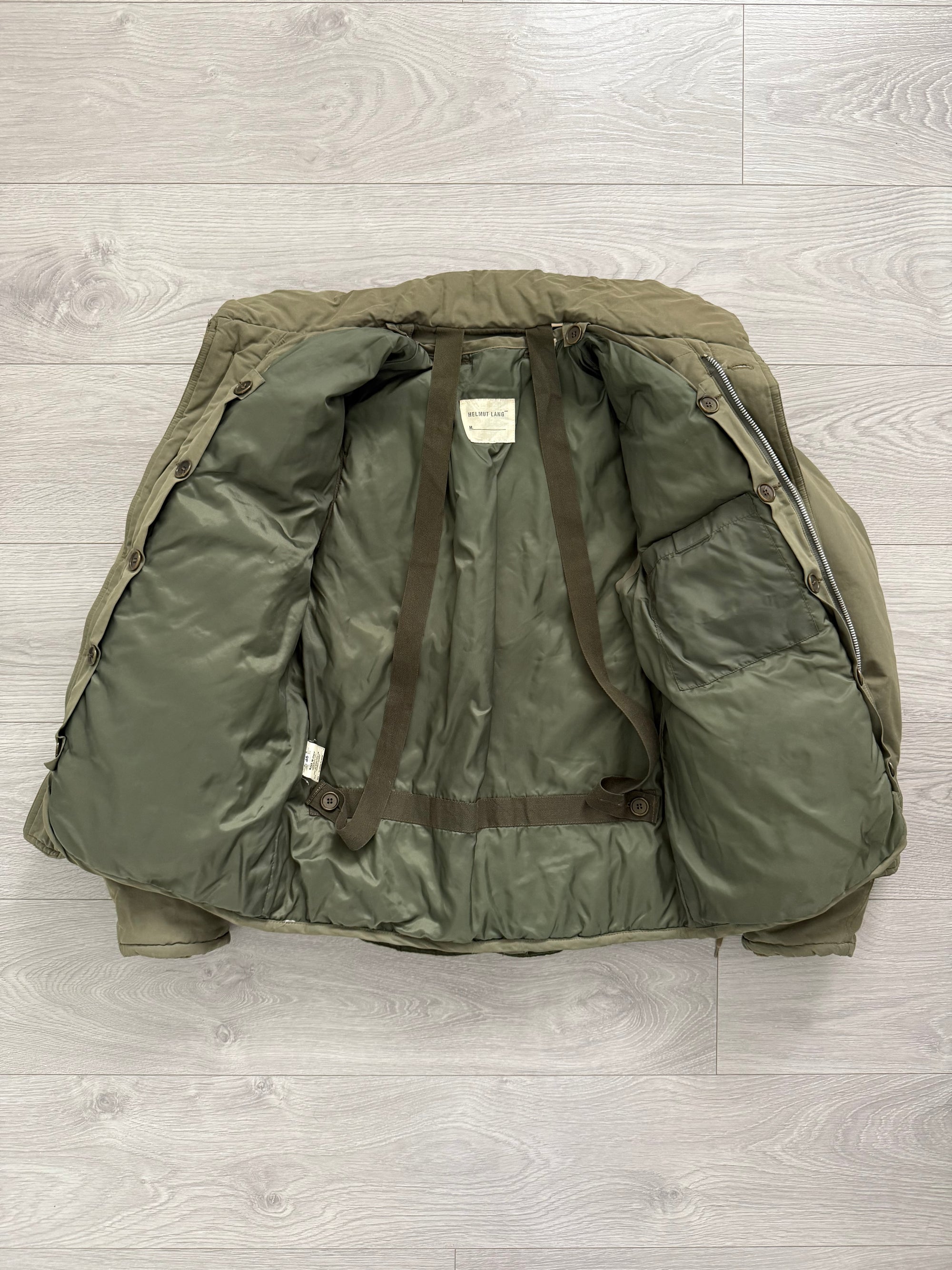 Helmut Lang FW1999 Down Filled M69 Flak Military Jacket - Size S
