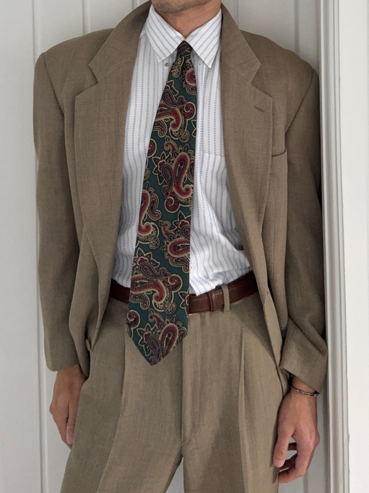 Giorgio Armani 1980s Silk Tie With Box
