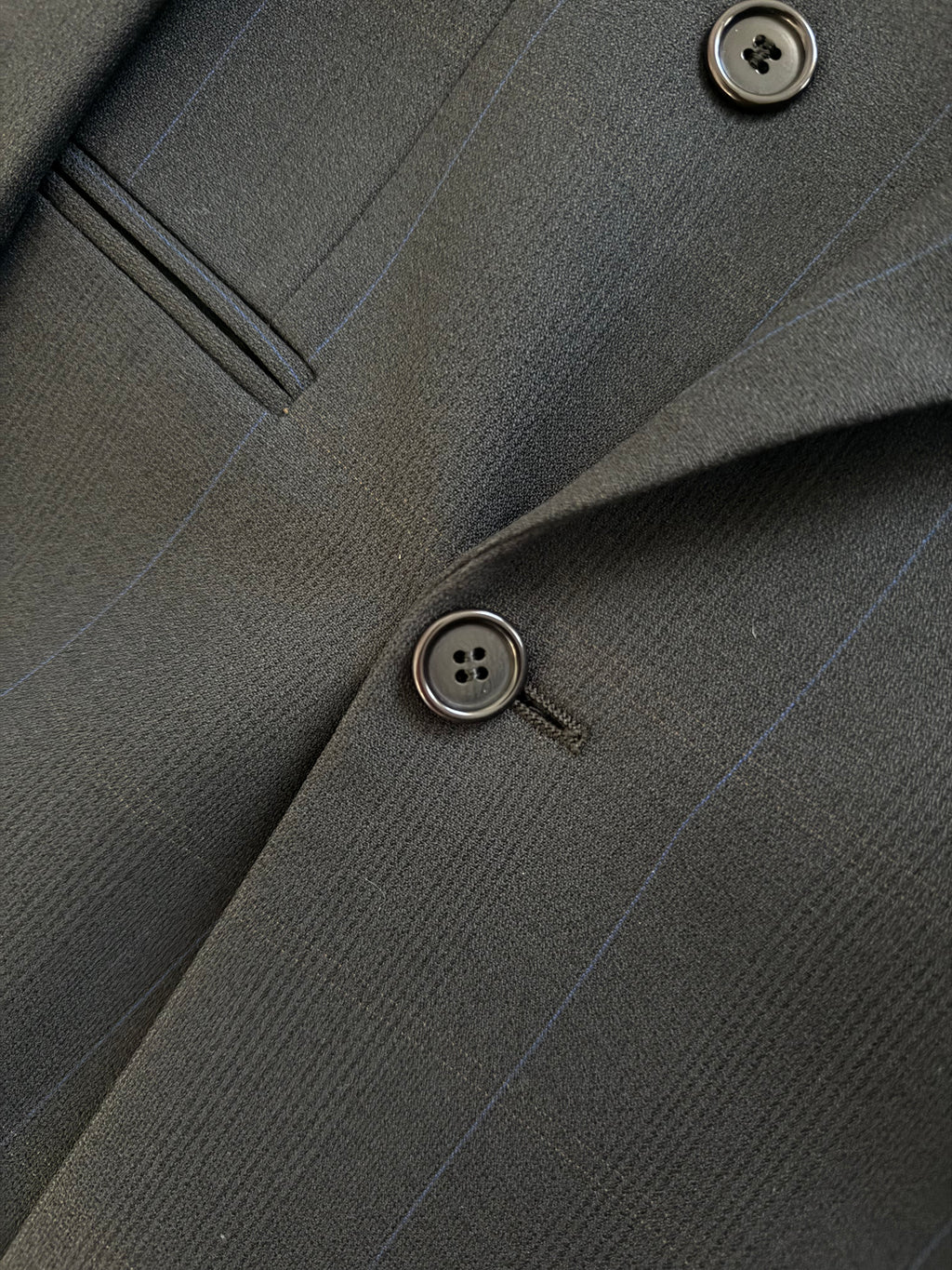 Valentino 1980s Double Breasted Peaked Lapel Wool Sports Blazer Jacket - Size S