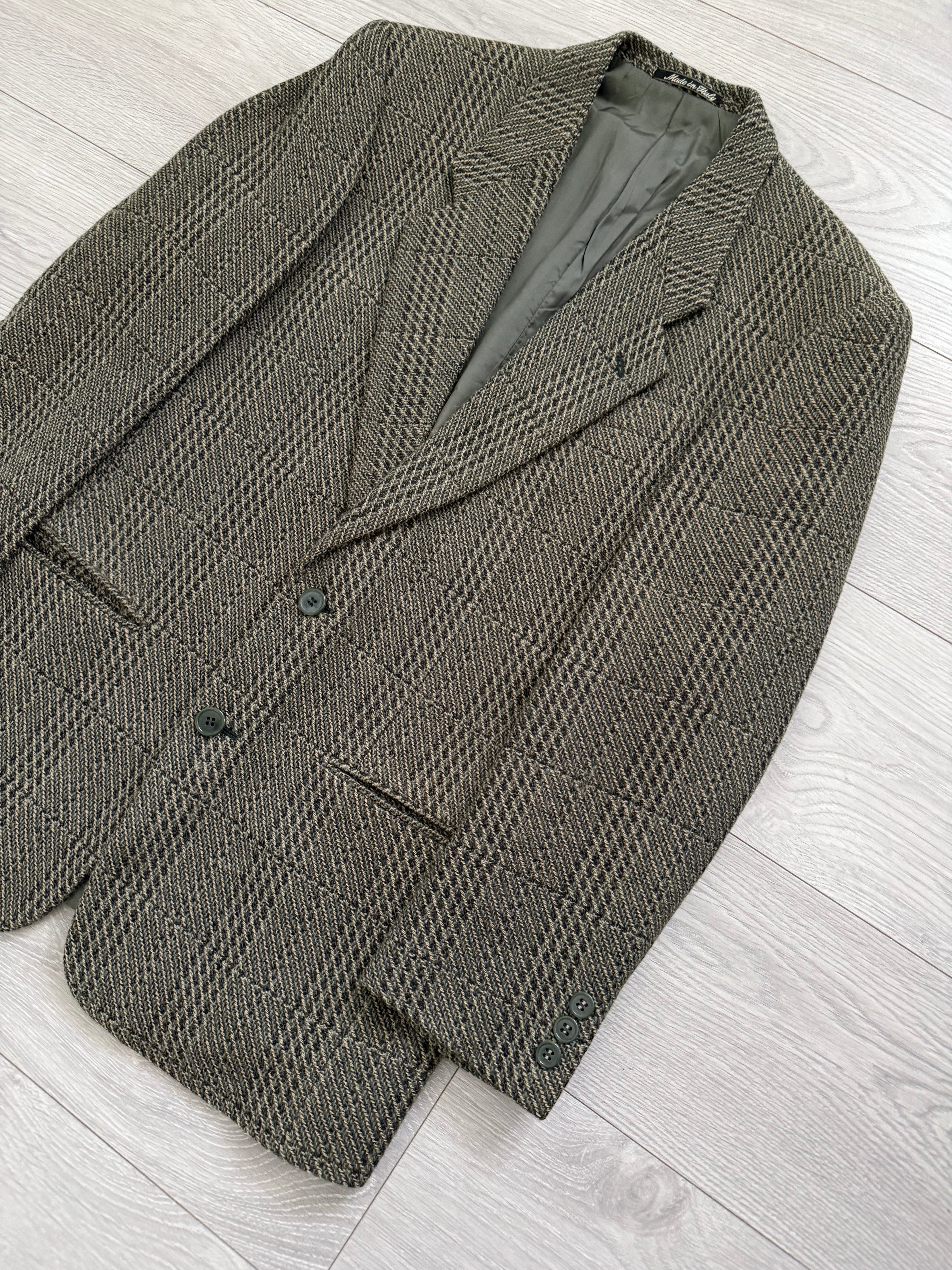 Giorgio Armani 1980s 2B Textured Wool Sports Jacket Blazer - Size S