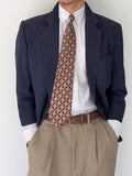 Burberry 1990s 2B Wool Blue Lightweight Partially Lined Sports Jacket Blazer - Size XS