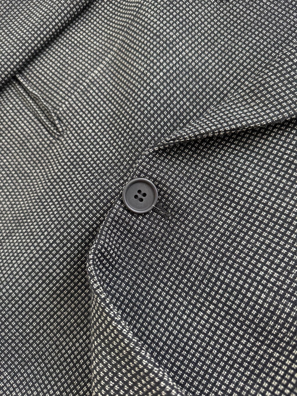 Giorgio Armani 1980s Peaked Lapel Double Breasted Textured Wool Sports Jacket Blazer - Size XXL
