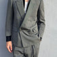 Yves Saint Laurent 1990s Double-Breasted Pleated Wool Suit - Size S Jacket / 30"Waist