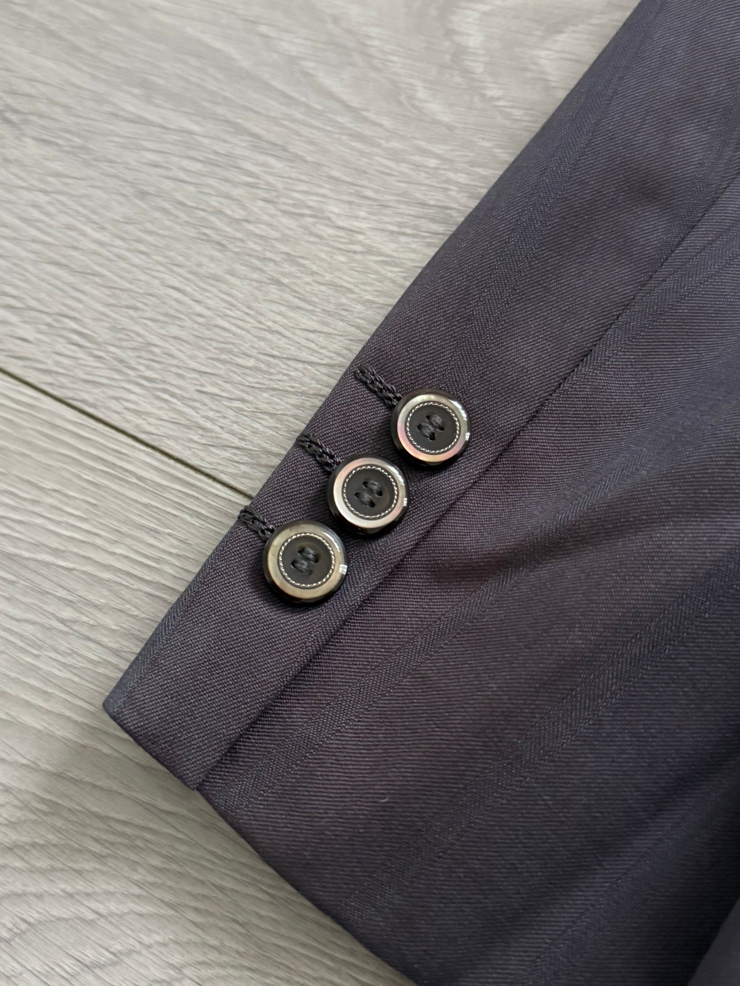 Yves Saint Laurent 1990s Double-Breasted Pleated Wool Suit - Size XL Jacket / 36" Waist