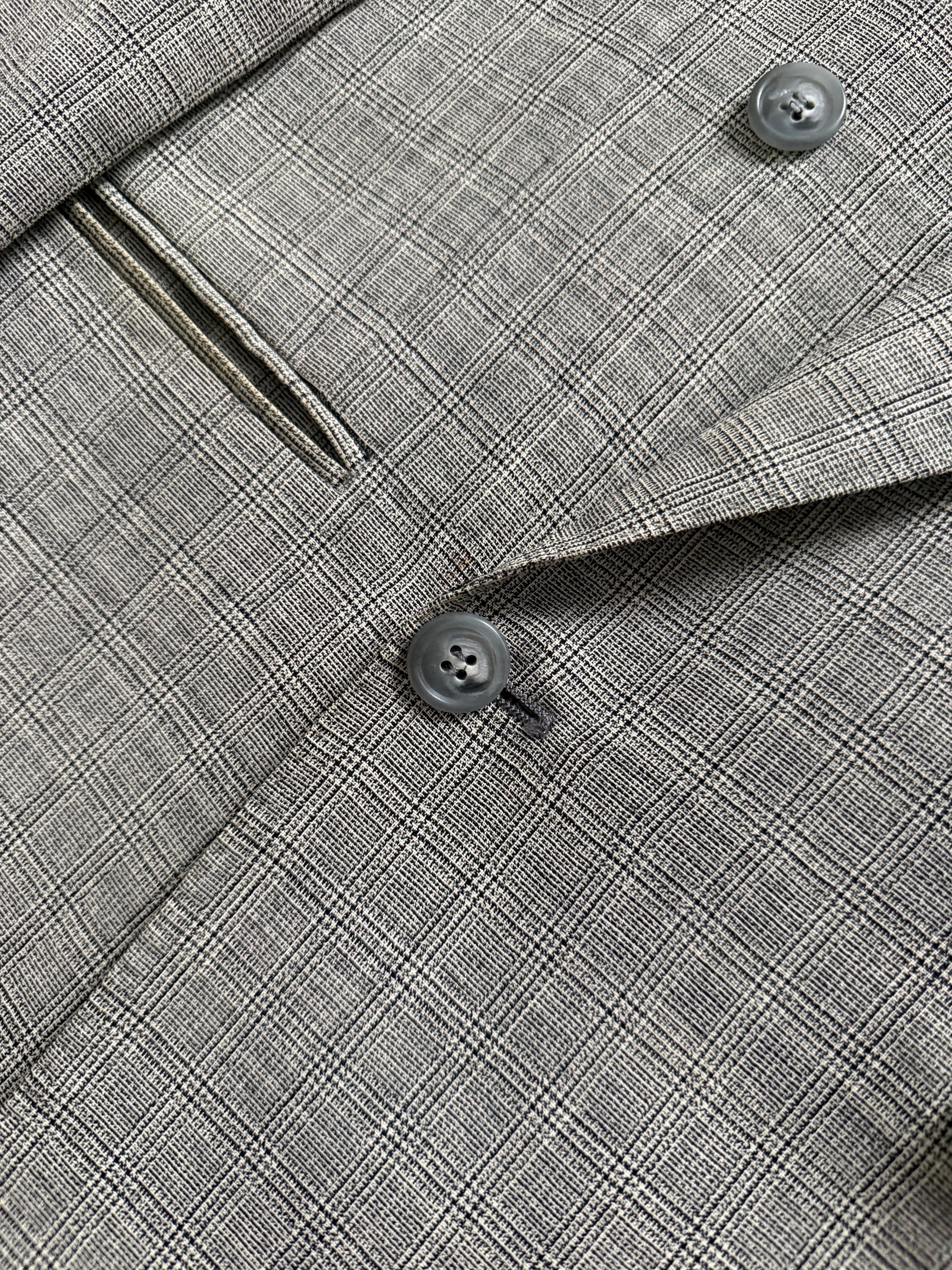 Valentino 1980s Peaked Lapel Double Breasted Wool Sports Blazer Jacket - Size S