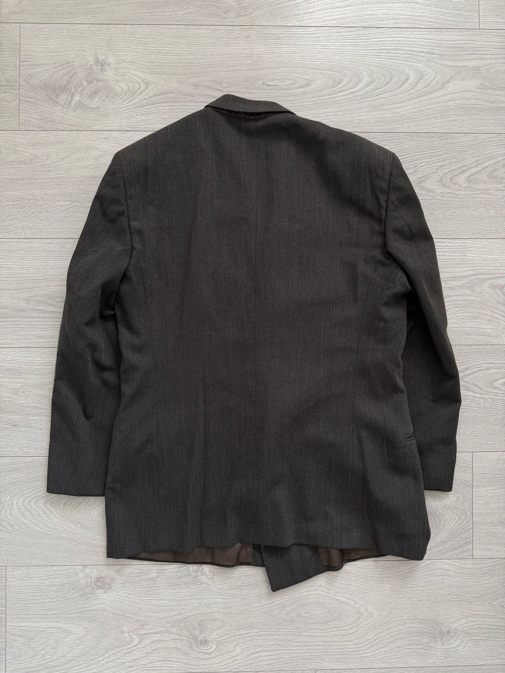 Giorgio Armani 1990s Double-Breasted Pleated Wool Suit - Size L Jacket / 34" Waist