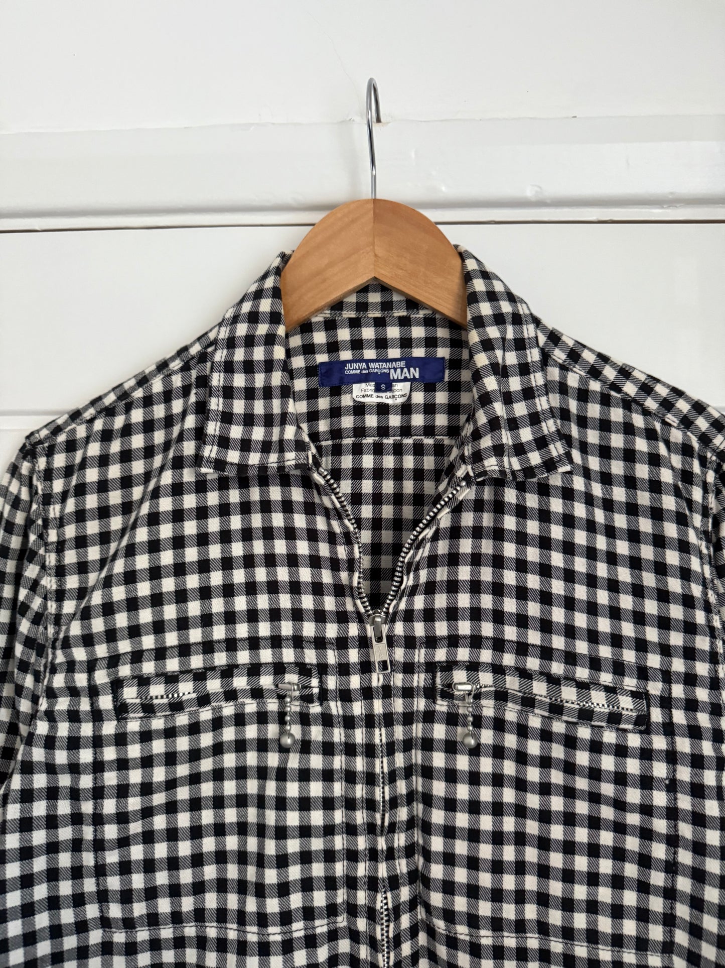 Junya Watanabe SS2008 Western Check Zip-Front Shirt - Size S