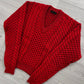 Prada FW2017 V-Neck Chunky Braided Knit Sweater - Size M