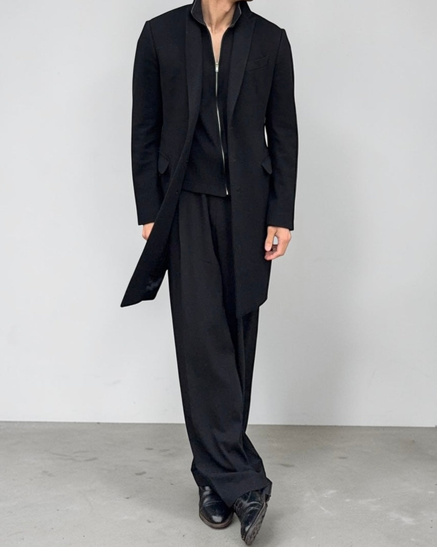 Hugo Boss 1990s Pleated High Waisted Wool Pants - Size 32