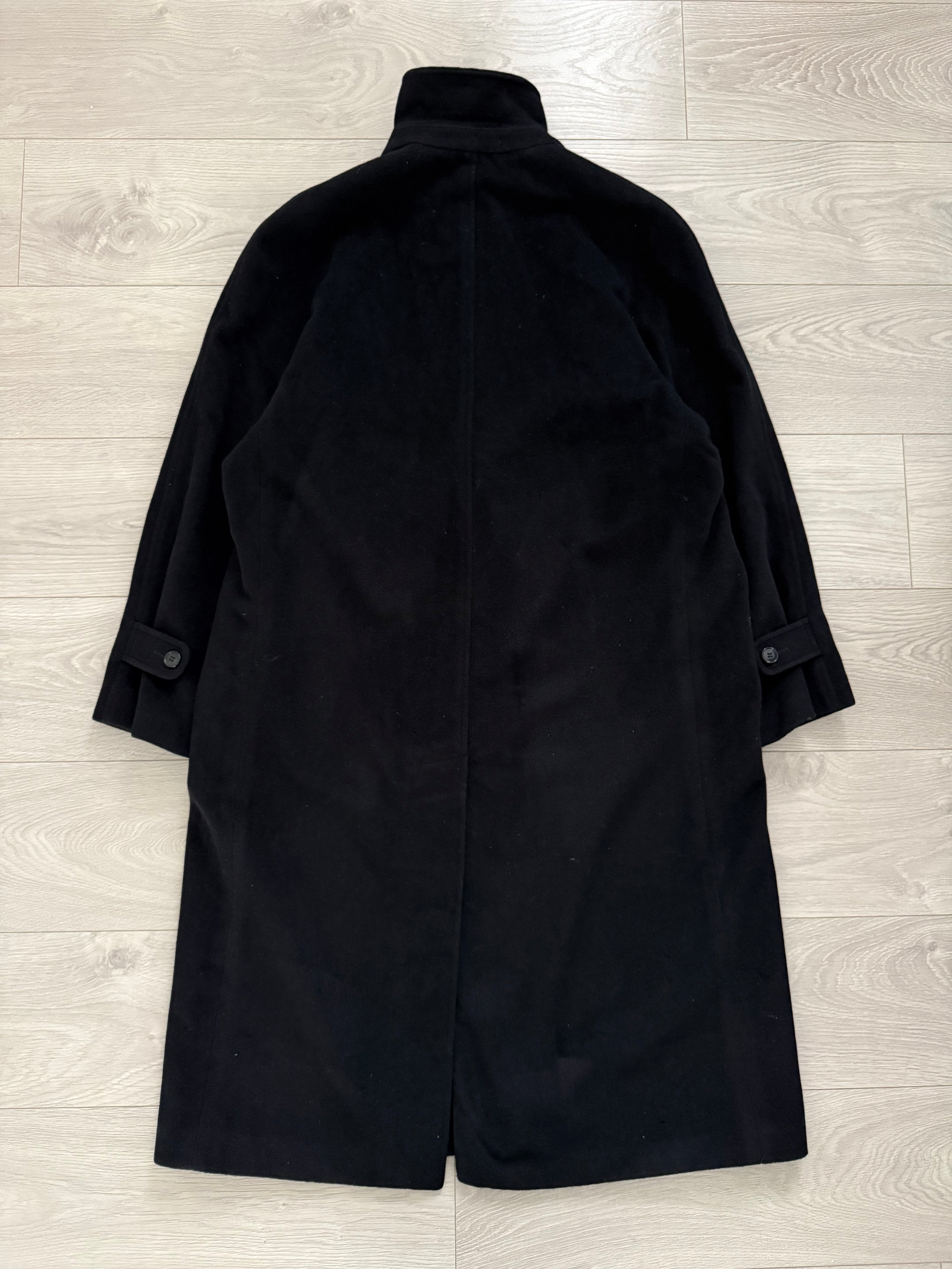 Giorgio Armani 1980s Balmacaan Wool Overcoat - Size M
