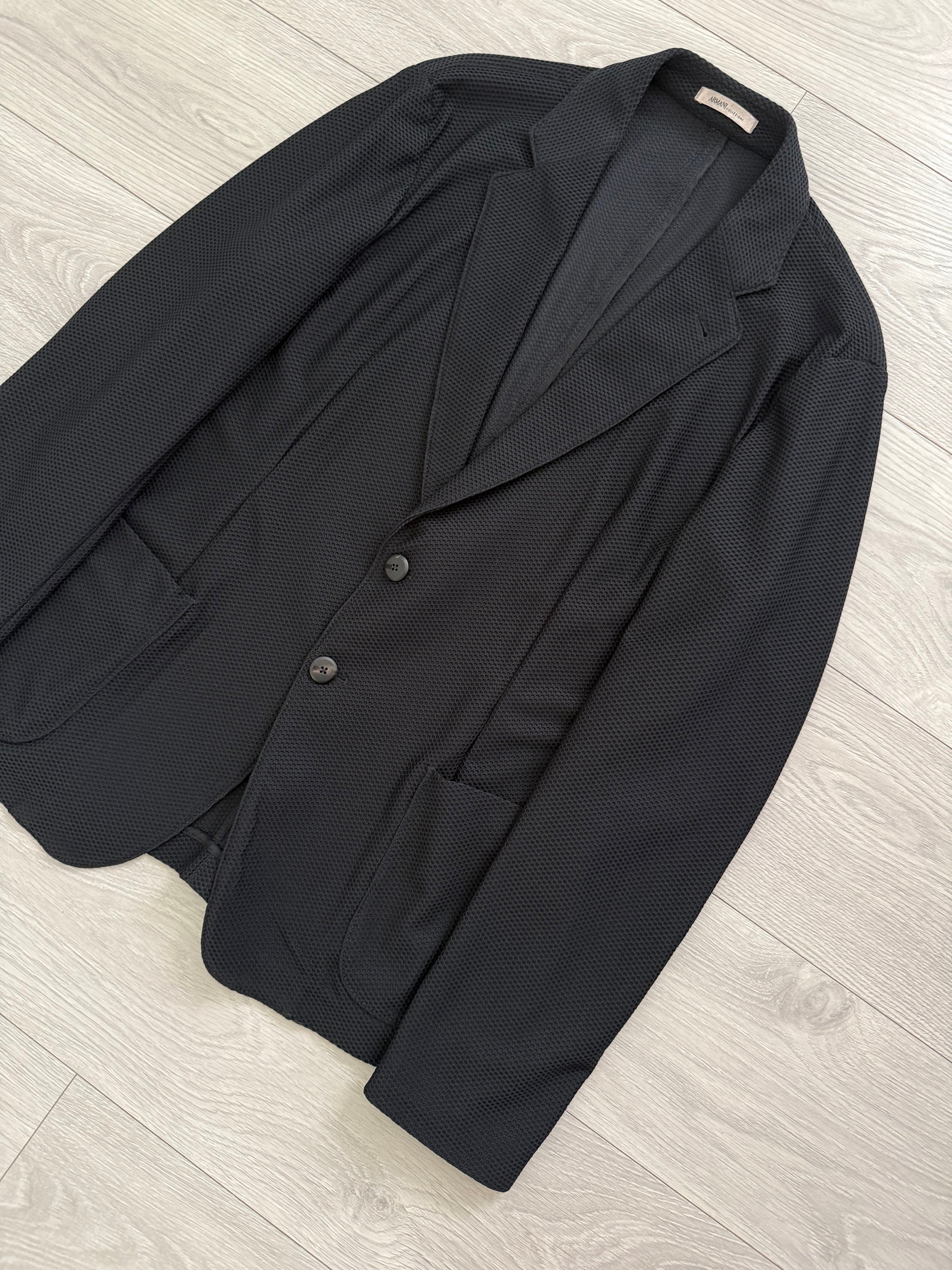 Armani 2000s 2B Mesh Tailored Sports Jacket Blazer - Size L