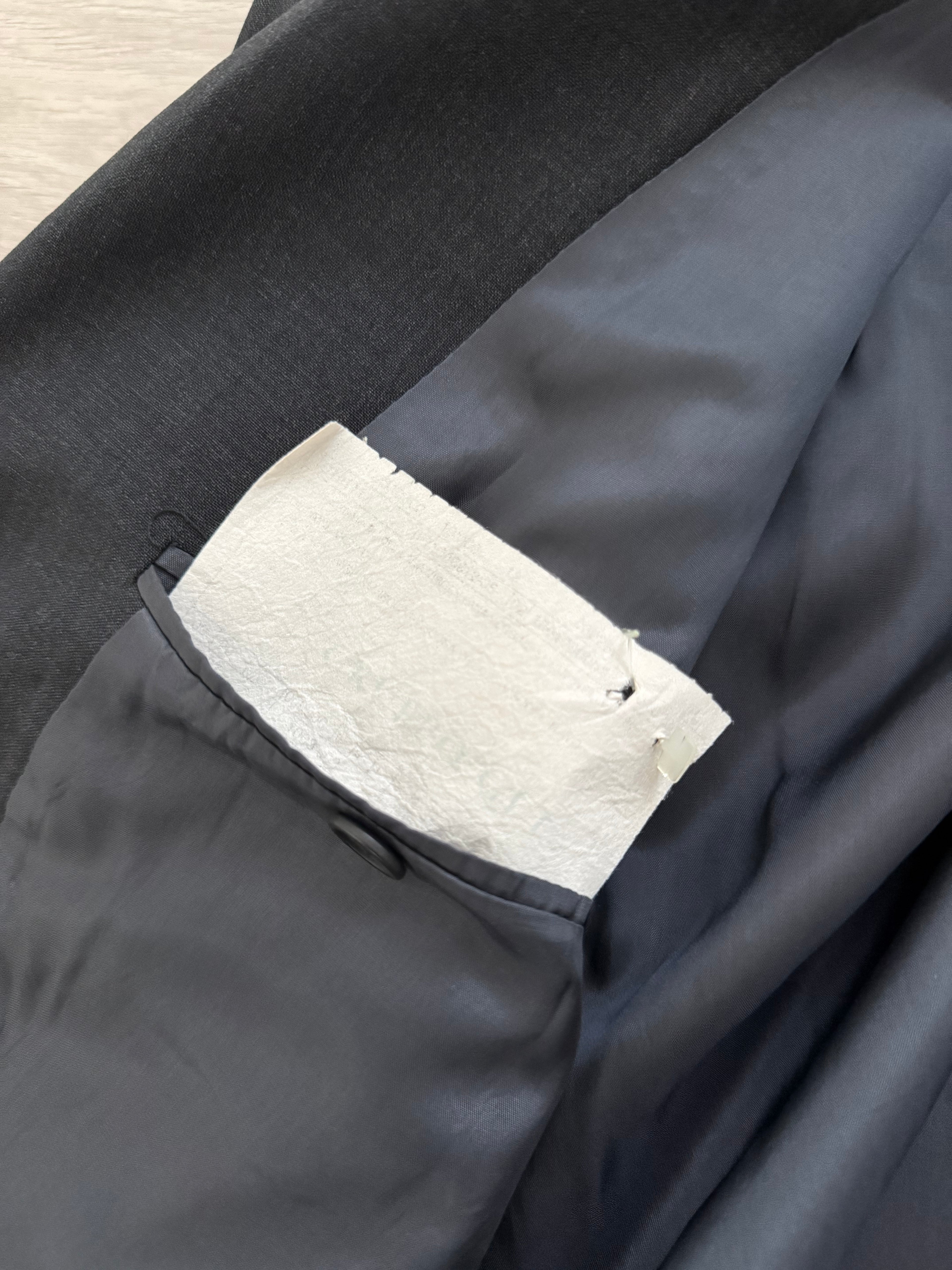 Giorgio Armani 1980s 3B Charcoal Grey Pleated Wool Suit - Size XL Jacket / 36" Waist