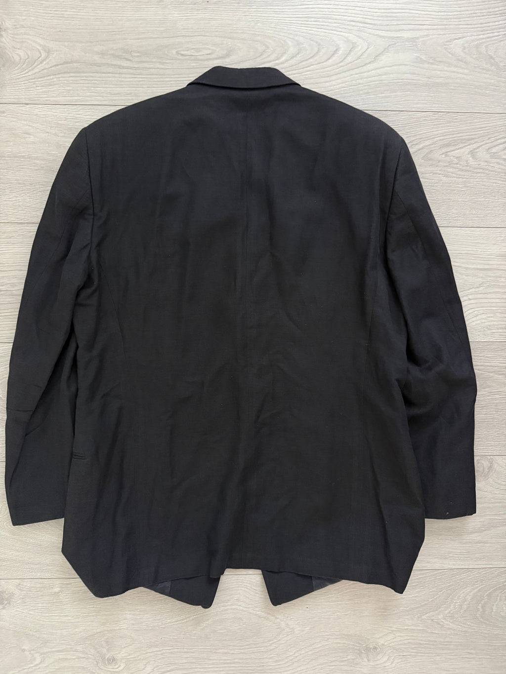 Armani 1990s 3B Linen Navy Sports Blazer Jacket - Size XL