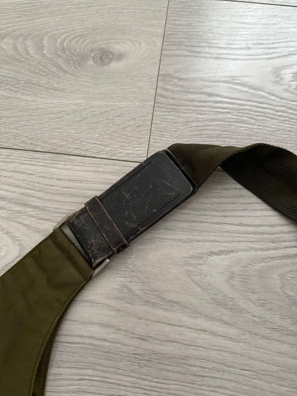 Prada Mainline Vintage Vela Nylon Plaque Logo Crossbody Bag