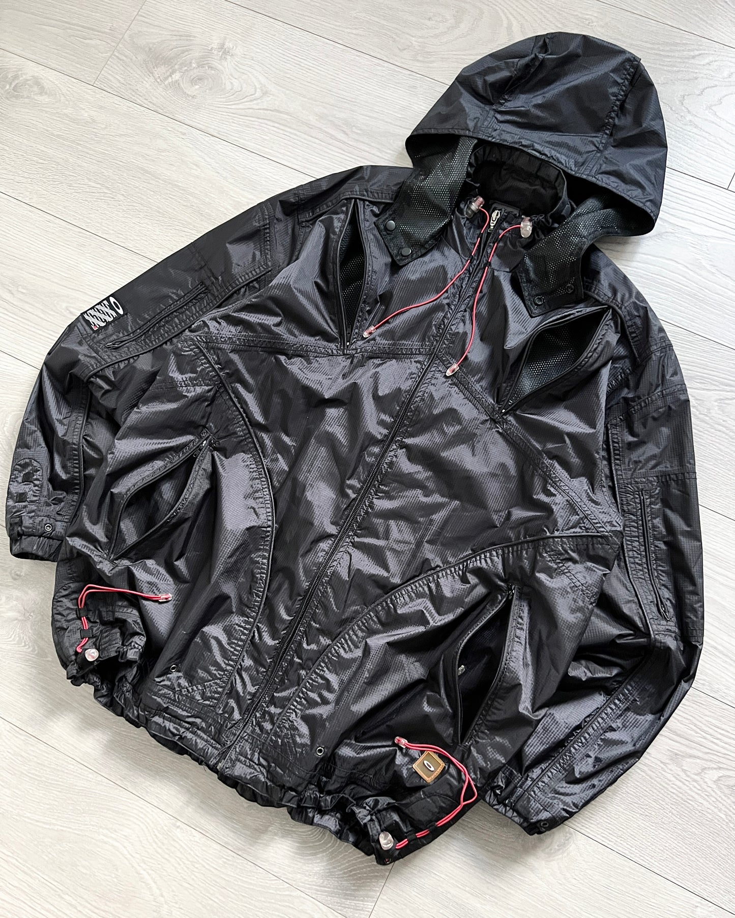 Oakley Software 00s 'Mad Science' Technical Toggled Waterproof Jacket - Size XL