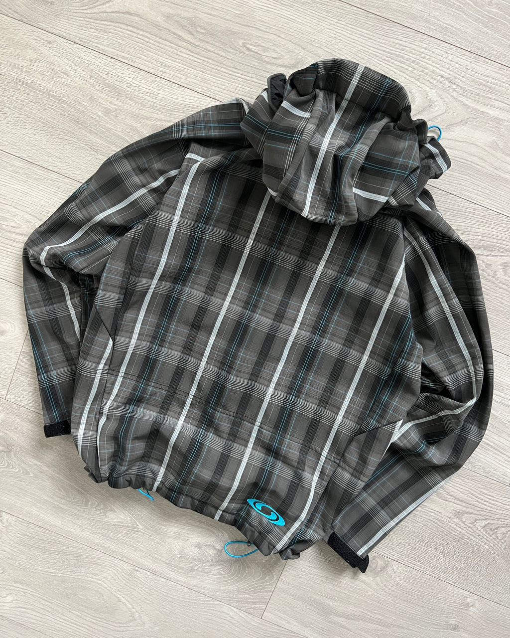 Salomon 00s Clima Pro Waterproof Softshell Grid Pattern Tech Jacket - Size S