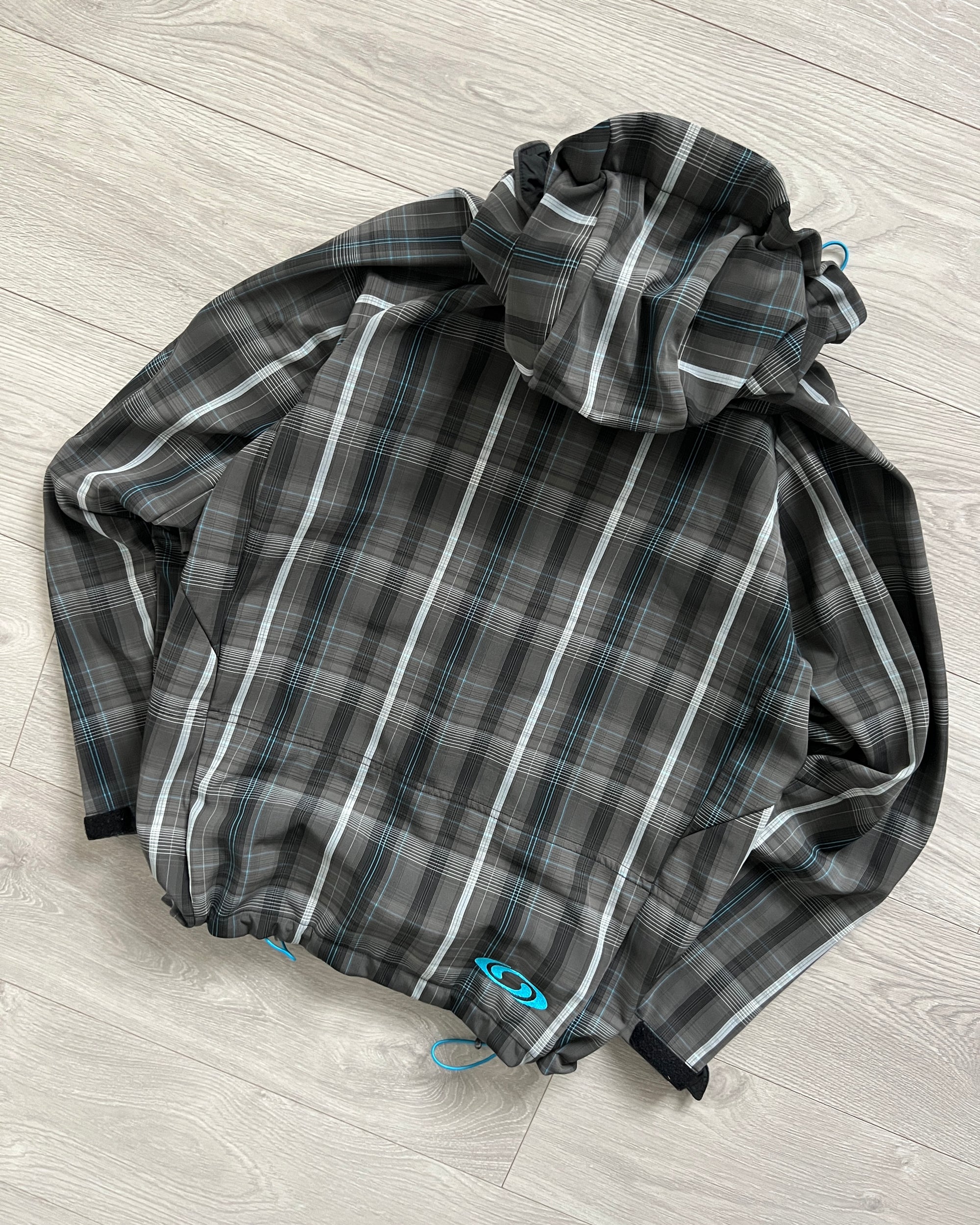 Salomon 00s Clima Pro Waterproof Softshell Grid Pattern Tech Jacket - Size S