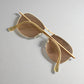 Helmut Lang 1999 Titanium Aviator Sunglasses