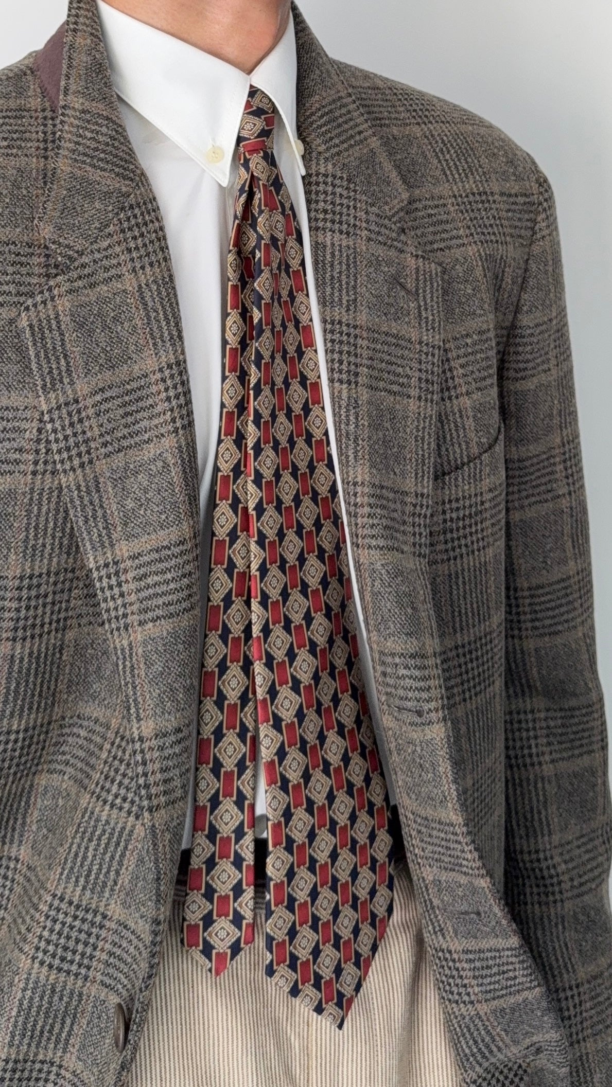 Giorgio Armani 1980s Rolled 3B Textured Wool Sport Jacket Blazer - Size XL