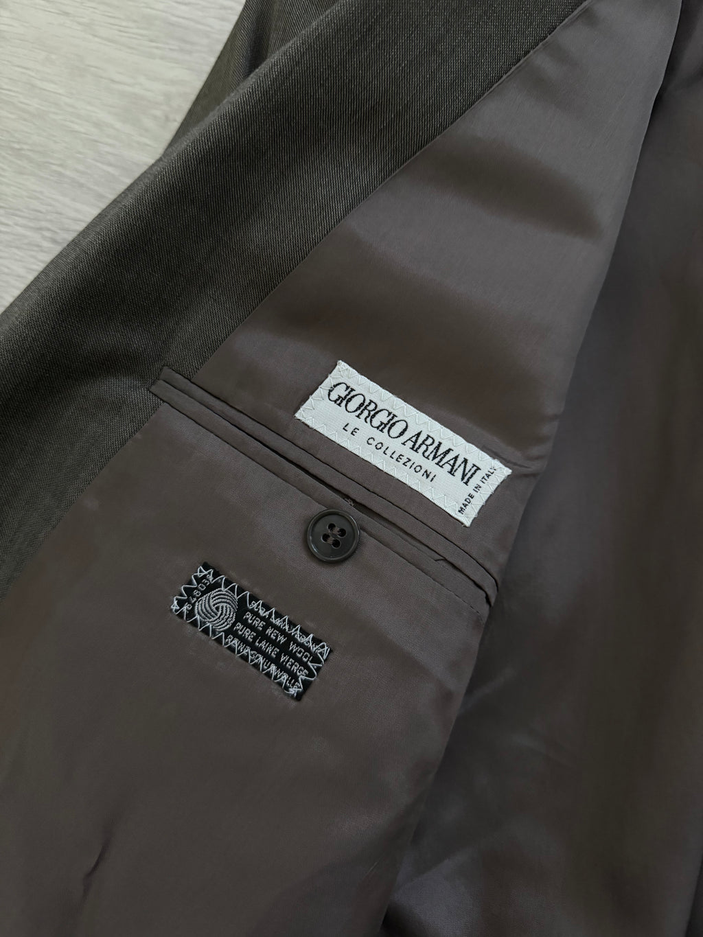 Giorgio Armani 1980s Peaked Lapel Double Breasted Wool Sport Jacket Blazer - Size XL